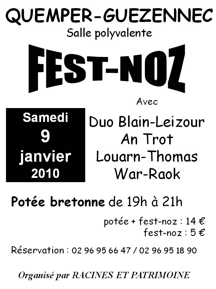 Le programme du Fest-Noz